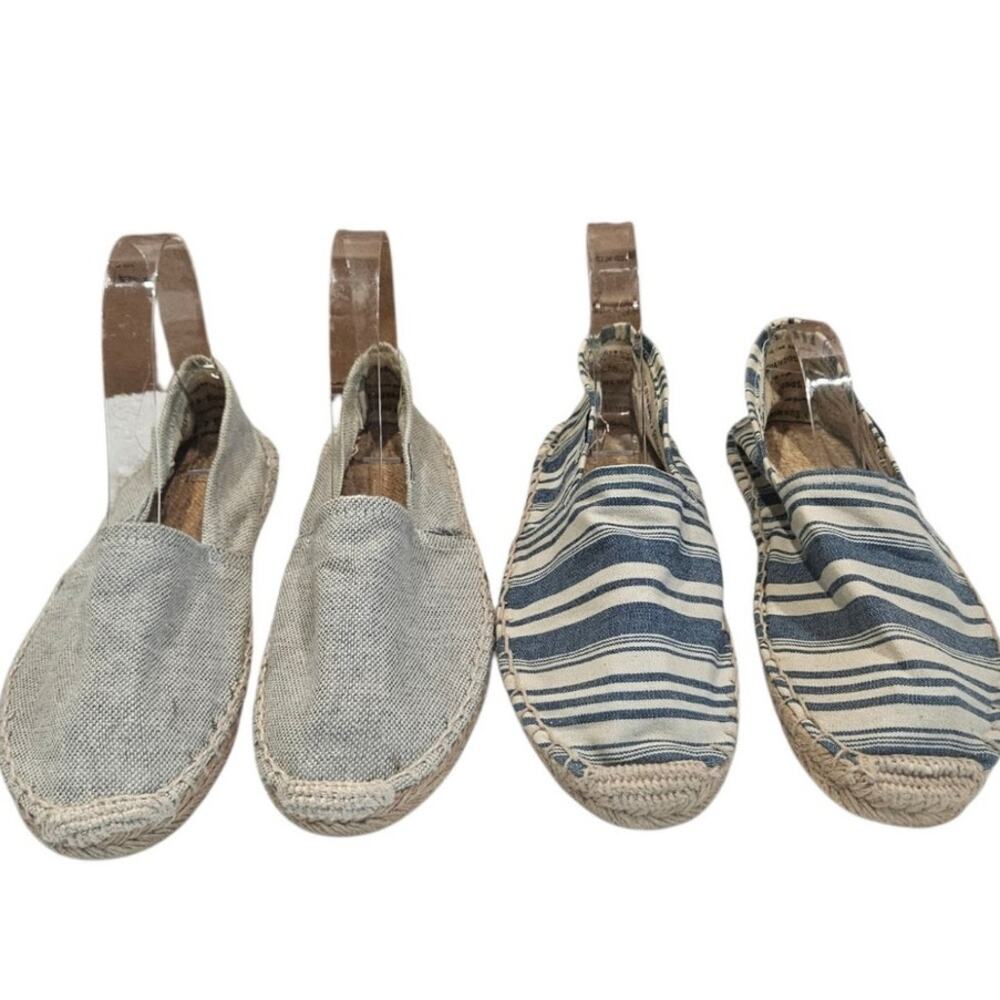 Two Pairs Women's Soludos Espadrille Slip-Ons SZ 37/6.5